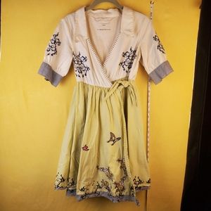 Odd Molly embroidered wrap dress.